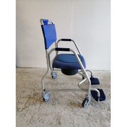 Chaise de douche percée sur roues - modèle Obana - Marque Herdegen recycl'aide recyclaide recycle aide