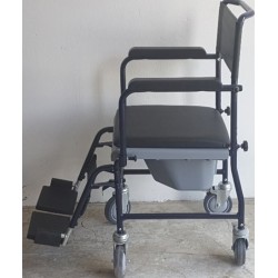 Chaise de douche et toilettes à roulettes E139 VERMEIREN