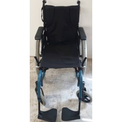 Fauteuil manuel Action 3ng bleu canard assise 45.5cm (larg.) dossier inclinable par vérins